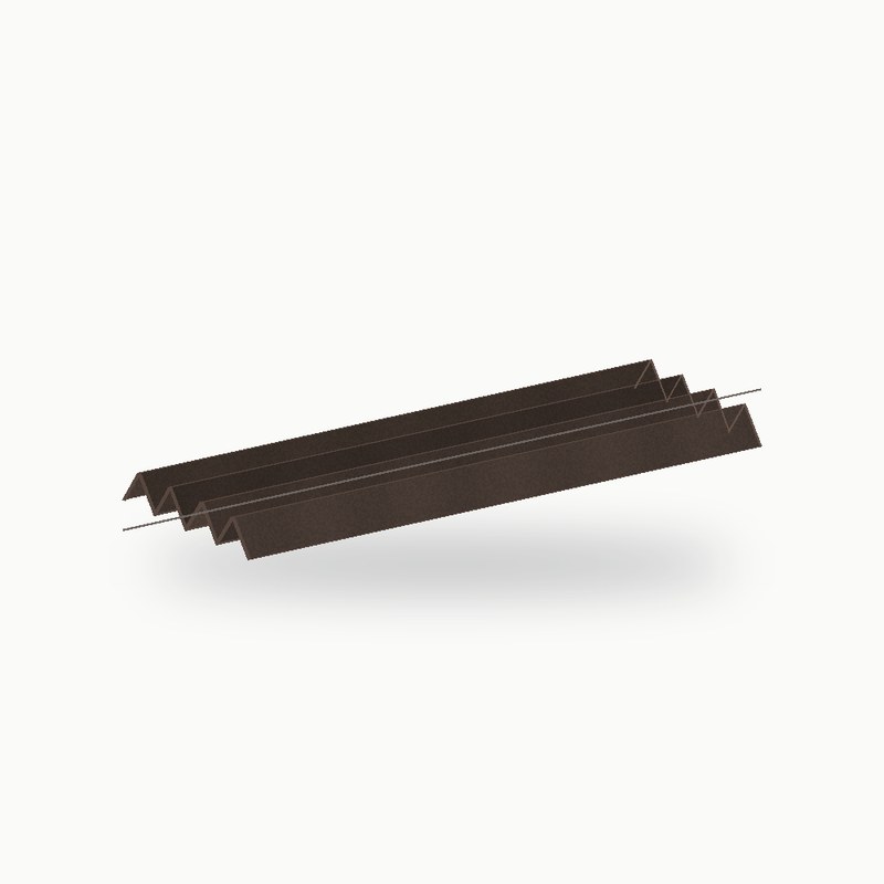 Closoir crante metallique 2 m alu RAL 8019 2 m - SuissePliage