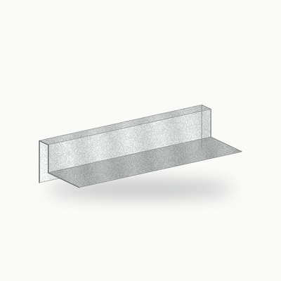 Equerre de couvertine metallique inox 2 m - SuissePliage