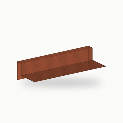 Equerre de couvertine metallique alu RAL 8004 2 m - SuissePliage