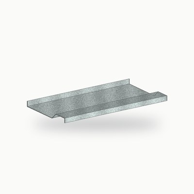 Appui de fenetre metallique standard zinc naturel 2 m - SuissePliage