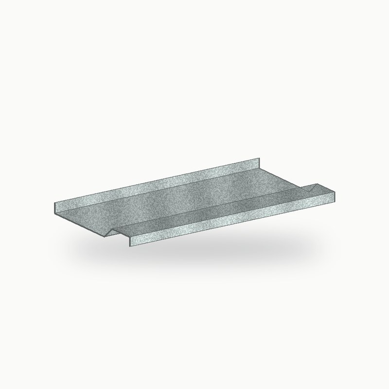 Appui de fenetre metallique standard zinc naturel 2 m - SuissePliage