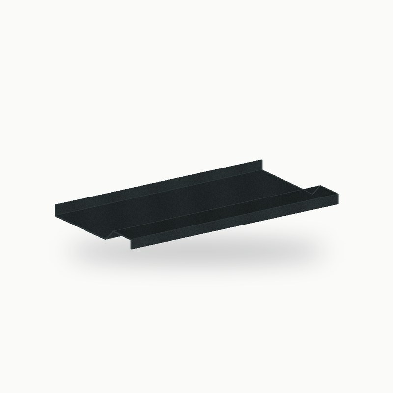 Appui de fenetre metallique standard zinc noir 2 m - SuissePliage