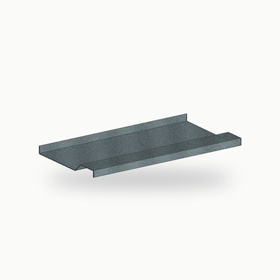 Appui de fenetre metallique standard zinc gris 2 m - SuissePliage