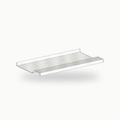 Appui de fenetre metallique standard alu RAL 9016 2 m - SuissePliage