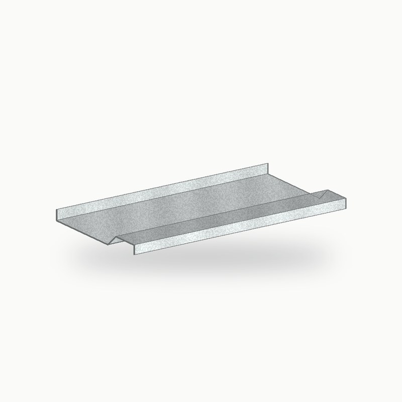 Appui de fenetre metallique standard alu RAL 7035 2 m - SuissePliage