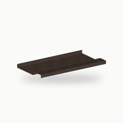 Appui de fenetre metallique standard alu RAL 8019 2 m - SuissePliage