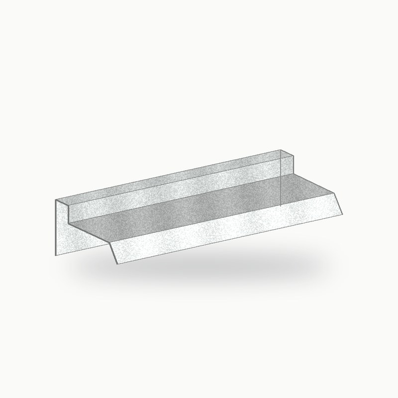 Rive pignon metallique standard inox 2 m - SuissePliage