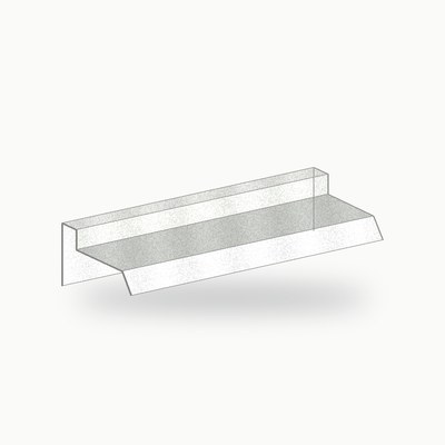 Rive pignon metallique standard alu RAL 9016 2 m - SuissePliage