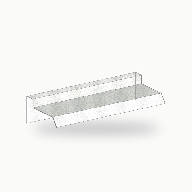 Rive pignon metallique standard alu RAL 9016 2 m - SuissePliage