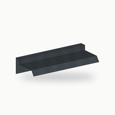 Rive pignon metallique standard alu RAL 7016 2 m - SuissePliage