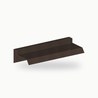 Rive pignon metallique standard alu RAL 8019 2 m - SuissePliage