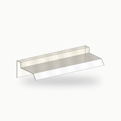 Rive pignon metallique standard alu RAL 9010 2 m - SuissePliage