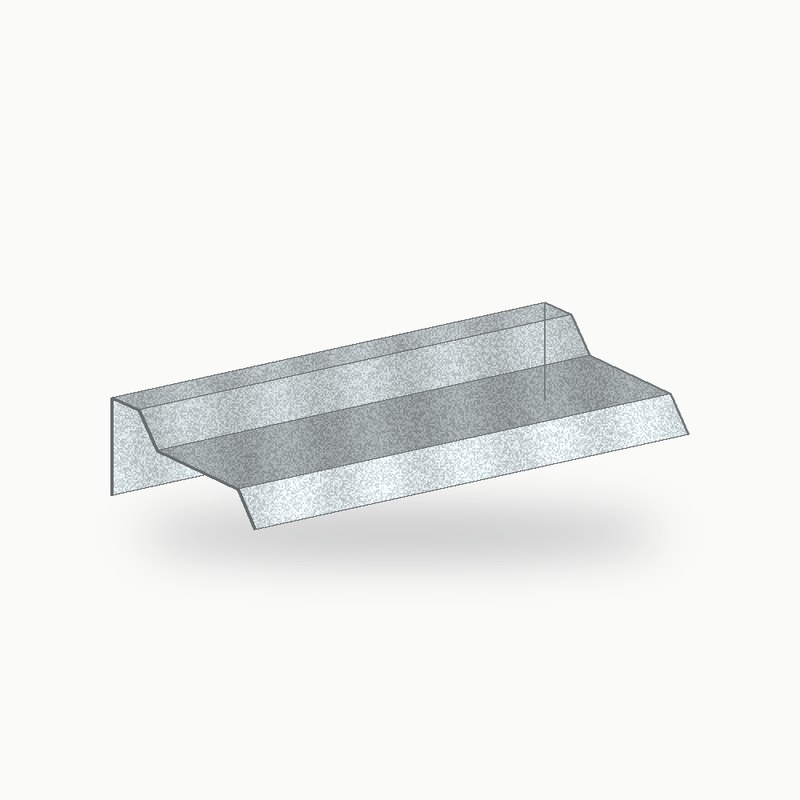 Rive en solin metallique standard acier 2 m - SuissePliage