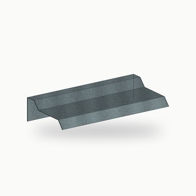 Rive en solin metallique standard zinc gris 2 m - SuissePliage