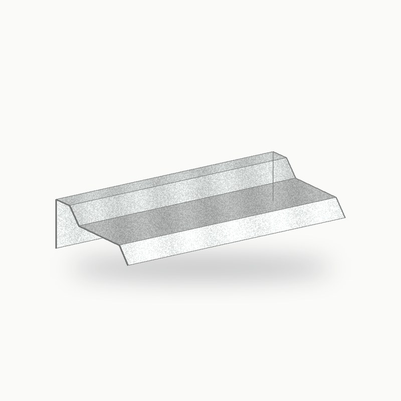 Rive en solin metallique standard inox 2 m - SuissePliage