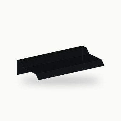 Rive en solin metallique standard alu RAL 9005 2 m - SuissePliage