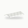 Faitiere monopente metallique standard alu RAL 9016 2 m - SuissePliage