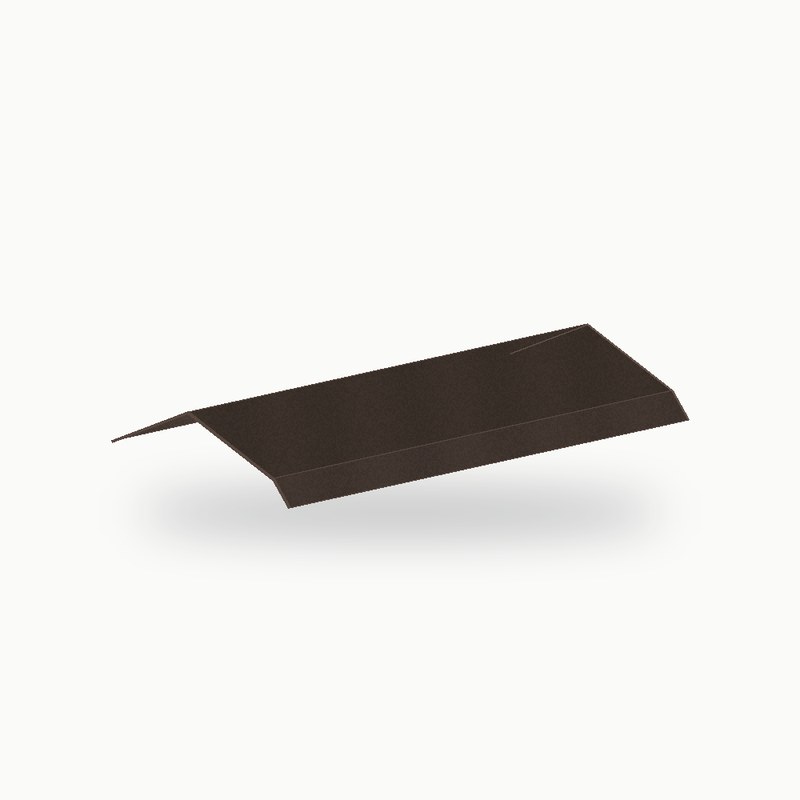 Faitiere monopente metallique standard alu RAL 8019 2 m - SuissePliage