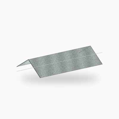 Faitiere double metallique standard zinc naturel 2 m - SuissePliage