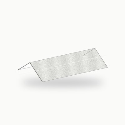 Faitiere double metallique standard alu RAL 9016 2 m - SuissePliage
