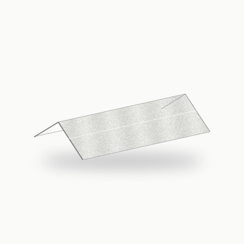 Faitiere double metallique standard alu RAL 9016 2 m - SuissePliage