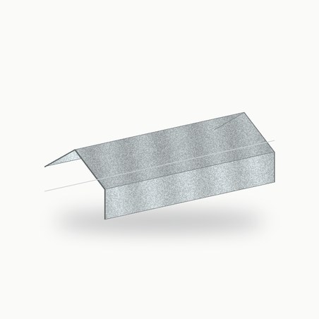 Faitiere en solin metallique standard acier 2 m - SuissePliage