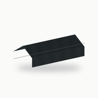 Faitiere en solin metallique standard zinc noir 2 m - SuissePliage
