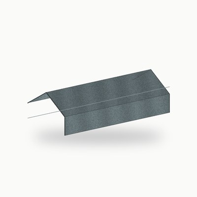 Faitiere en solin metallique standard zinc gris 2 m - SuissePliage