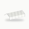 Faitiere en solin metallique standard alu RAL 9016 2 m - SuissePliage