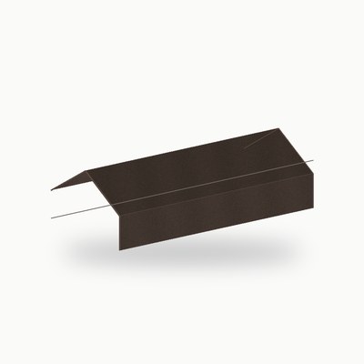 Faitiere en solin metallique standard alu RAL 8019 2 m - SuissePliage