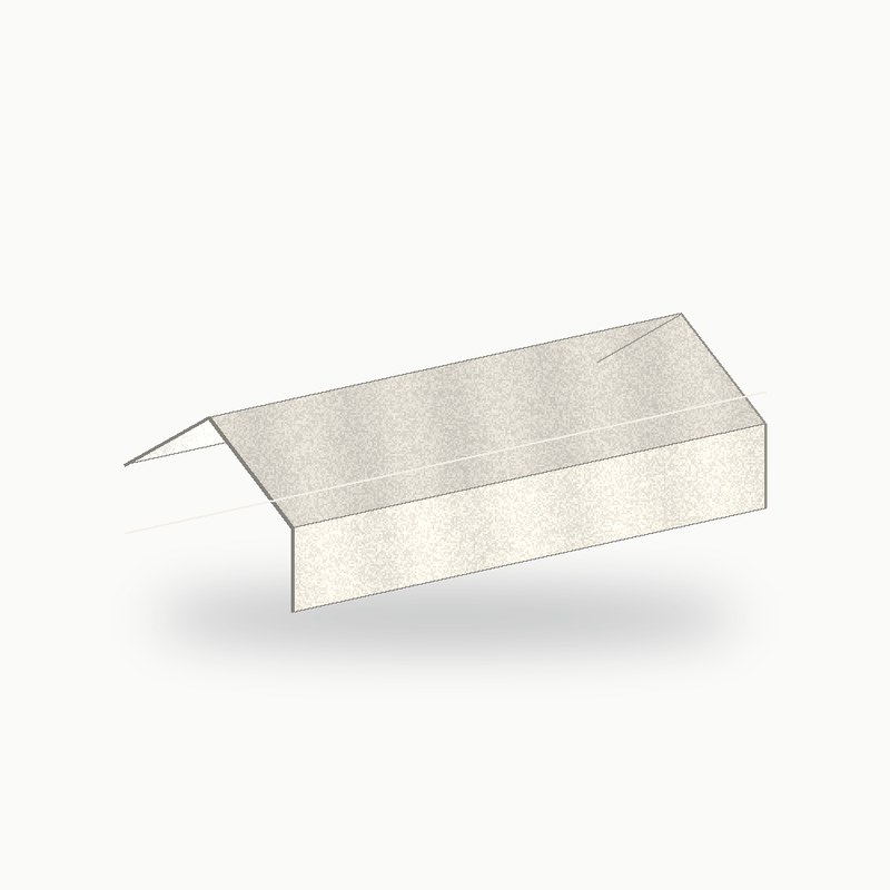Faitiere en solin metallique standard alu RAL 9010 2 m - SuissePliage