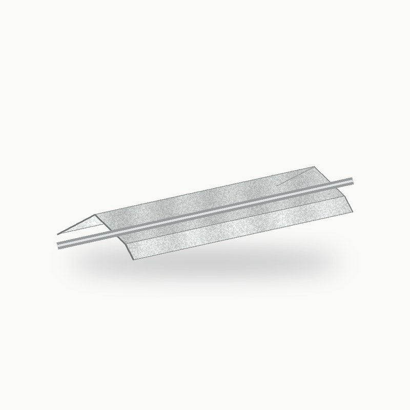 Demi faitiere a boudin crantee inox 2 m - SuissePliage