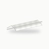 Demi faitiere a boudin crantee alu RAL 9016 2 m - SuissePliage