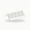 Double aretier metallique standard alu RAL 9016 2 m - SuissePliage
