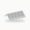 Double aretier metallique standard alu RAL 7035 2 m - SuissePliage