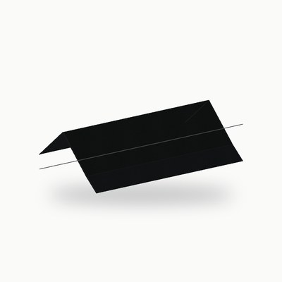 Double aretier metallique standard alu RAL 9005 2 m - SuissePliage