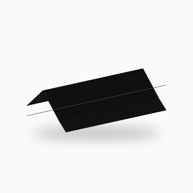 Double aretier metallique standard alu RAL 9005 2 m - SuissePliage