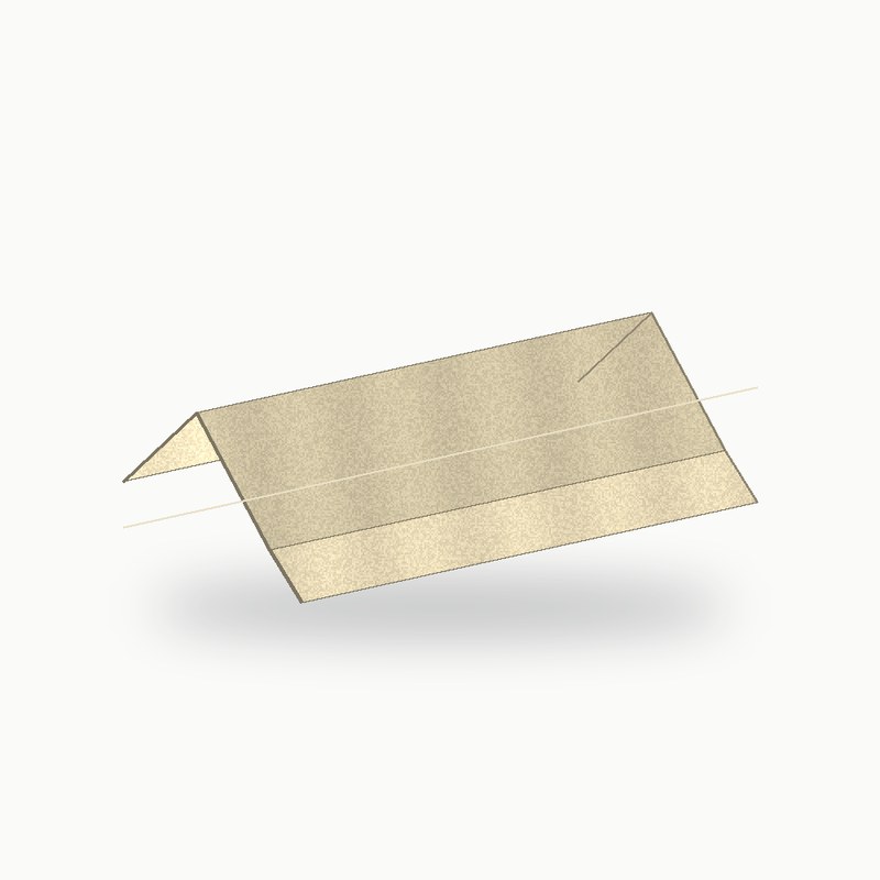 Double aretier metallique standard alu RAL 1015 2 m - SuissePliage