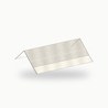 Double aretier metallique standard alu RAL 9010 2 m - SuissePliage