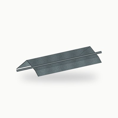 Demi aretier metallique standard zinc gris 2 m - SuissePliage