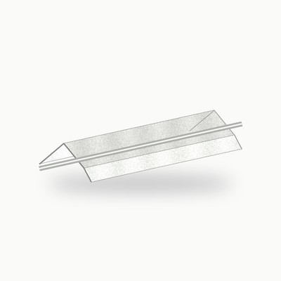Demi aretier metallique standard alu RAL 9016 2 m - SuissePliage