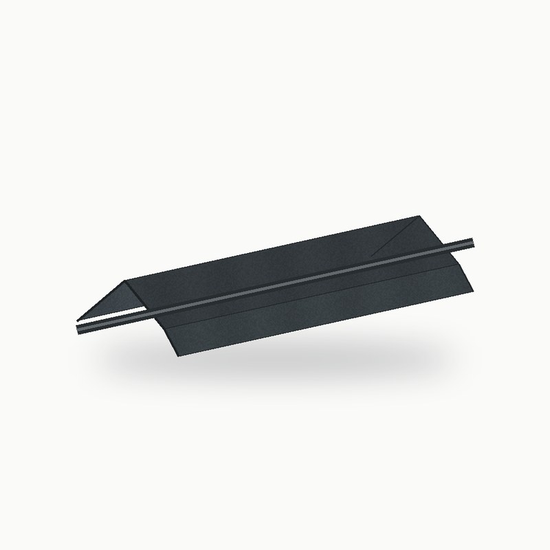 Demi aretier metallique standard alu RAL 7016 2 m - SuissePliage
