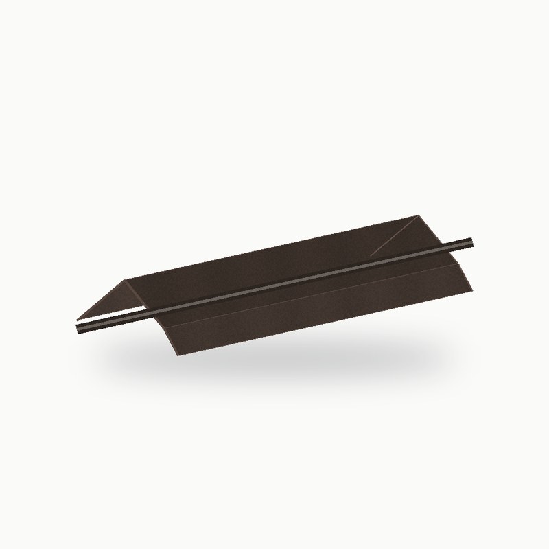 Demi aretier metallique standard alu RAL 8019 2 m - SuissePliage