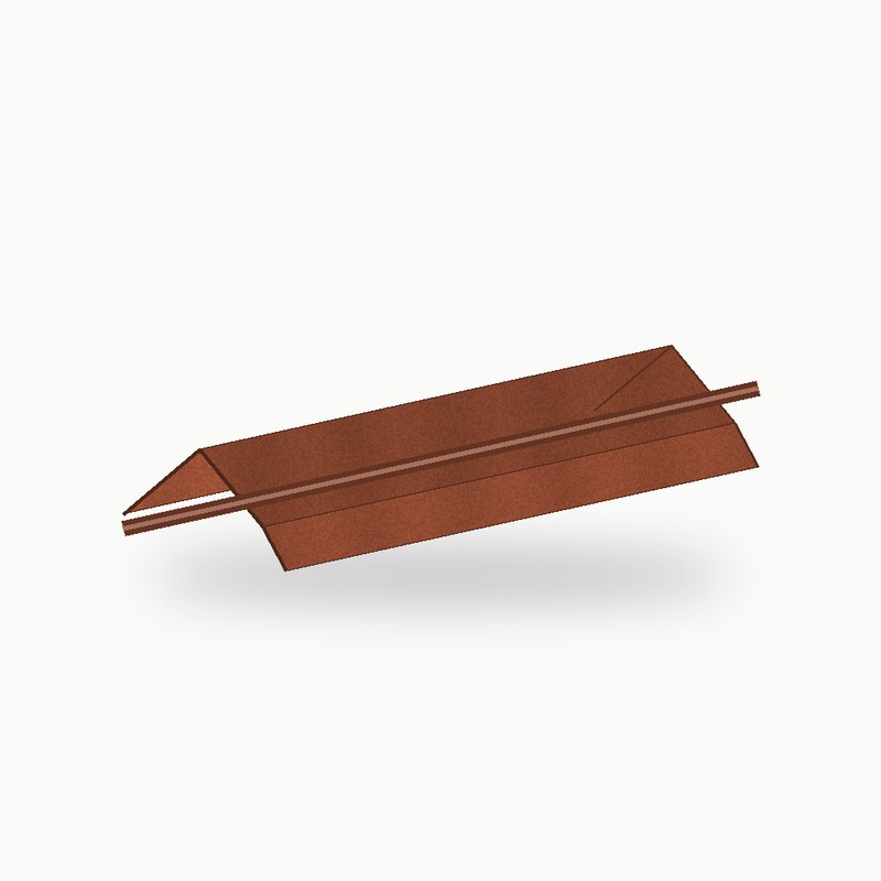 Demi aretier metallique standard alu RAL 8004 2 m - SuissePliage