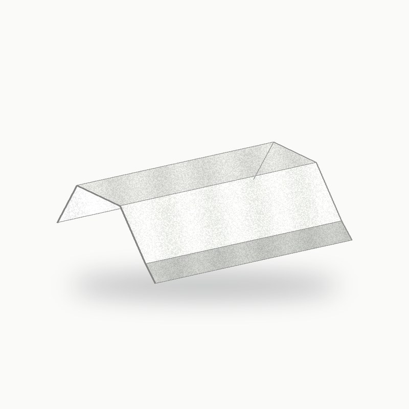 Oreille metallique de finition alu RAL 9016 2 m - SuissePliage