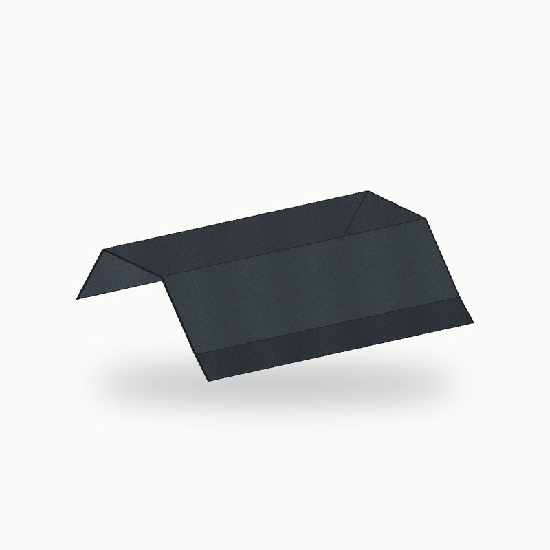 Oreille metallique de finition alu RAL 7016 2 m - SuissePliage