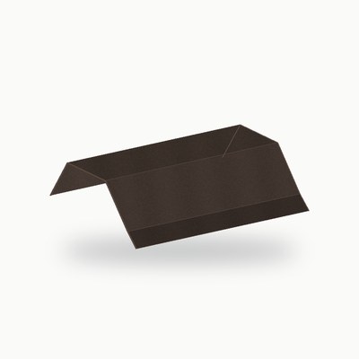 Oreille metallique de finition alu RAL 8019 2 m - SuissePliage