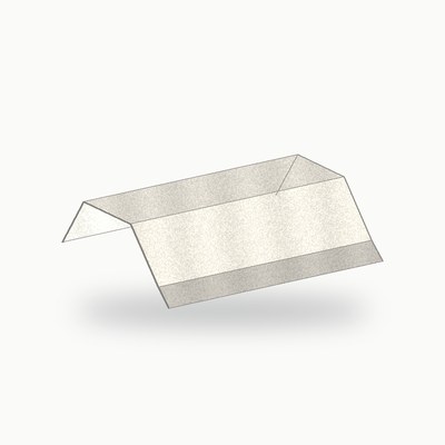 Oreille metallique de finition alu RAL 9010 2 m - SuissePliage