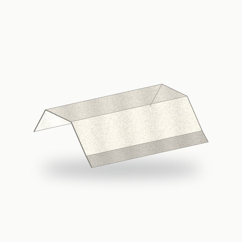 Oreille metallique de finition alu RAL 9010 2 m - SuissePliage