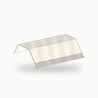 Oreille metallique de finition alu RAL 9010 2 m - SuissePliage